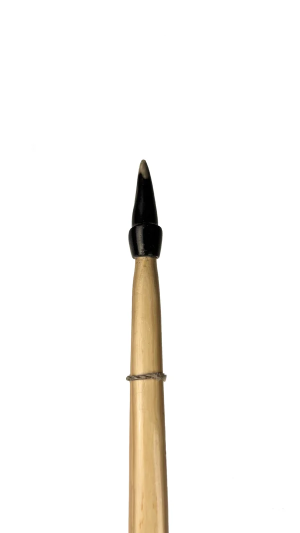 Taxus longbow met nokken van koeienhoorn - Afbeelding 3